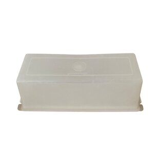 Vtg Tupperware Velveeta Cheese Keeper Dish Clear Plastic Rectangular Container